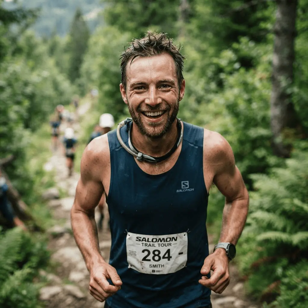 Trail runner portrait